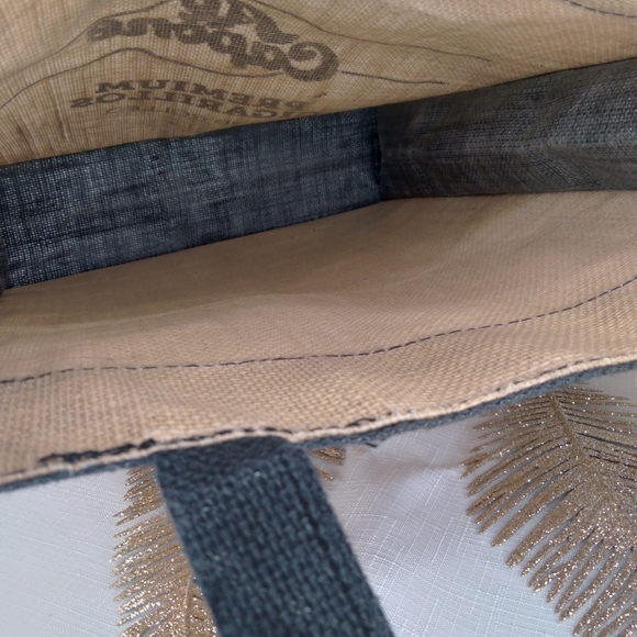 Al Capone cigarillos burlap tote bag - Picture 4 of 5